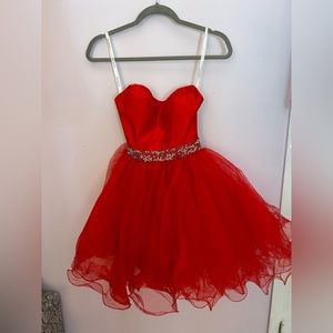 Sherri Hill Red Dress Mini Short Prom Dress